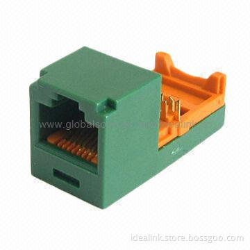 CAT5e/6 Modular Jack, Fits for RJ45 Plug Shielded/Unshielded Keystone Jack, Easy to Terminate